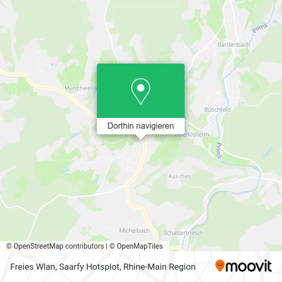 Freies Wlan, Saarfy Hotsplot Karte