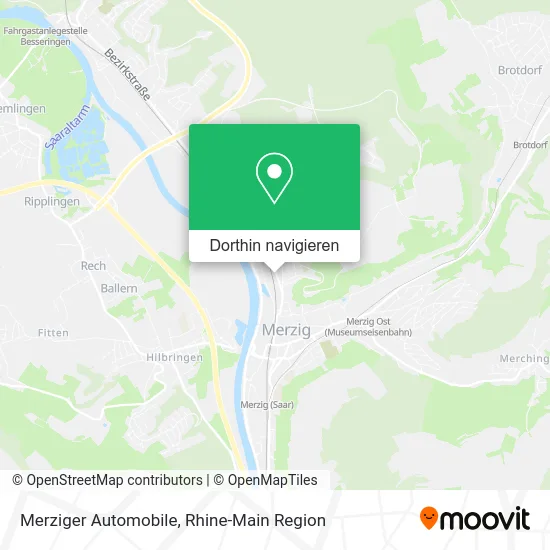 Merziger Automobile Karte