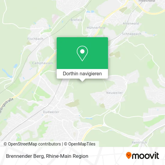 Brennender Berg Karte