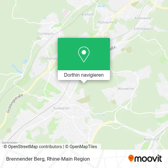 Brennender Berg Karte