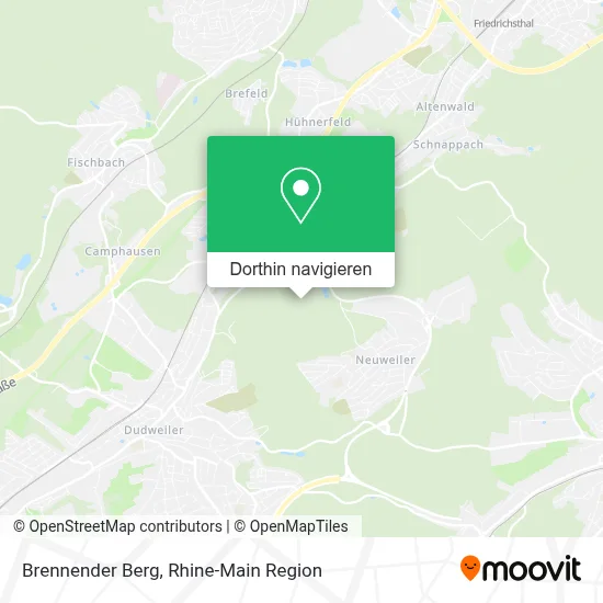 Brennender Berg Karte