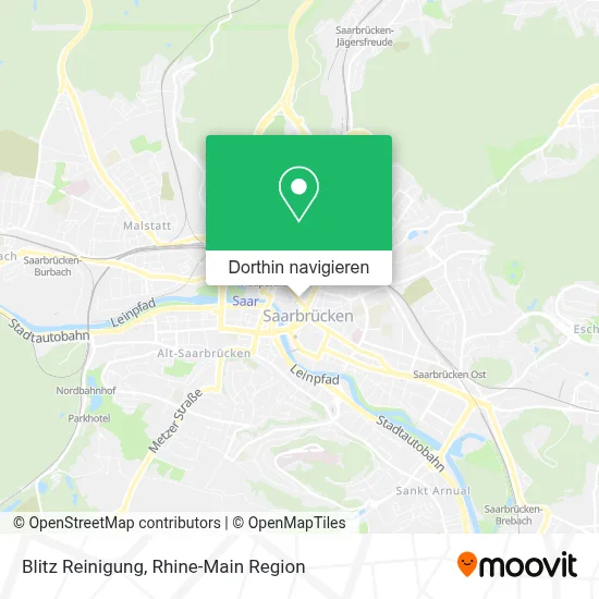 Blitz Reinigung Karte