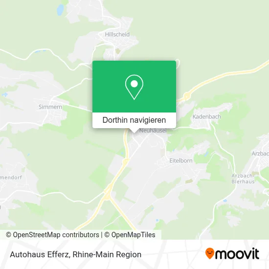 Autohaus Efferz Karte