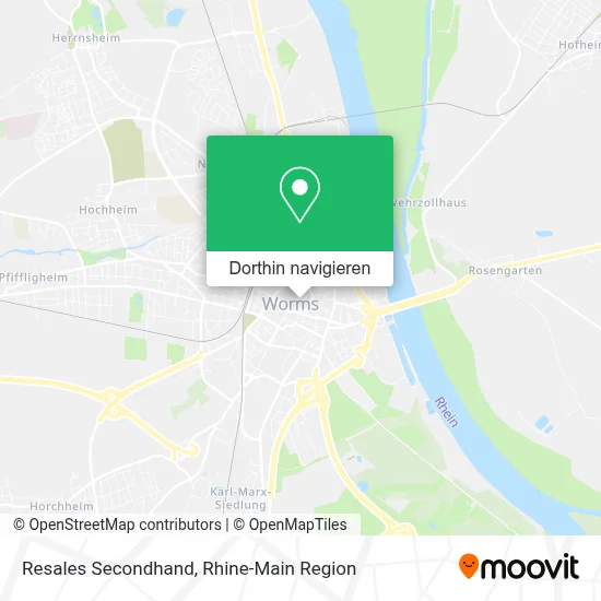 Resales Secondhand Karte