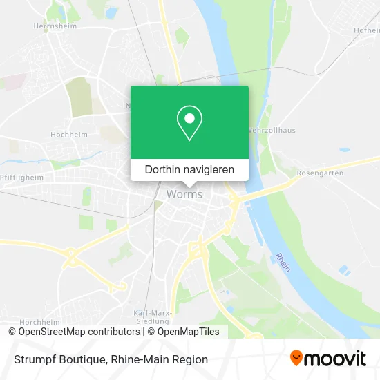 Strumpf Boutique Karte