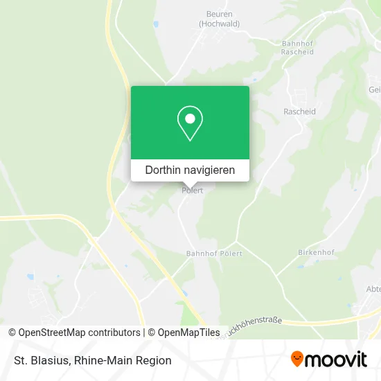 St. Blasius Karte