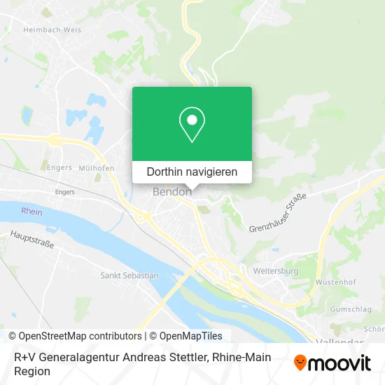 R+V Generalagentur Andreas Stettler Karte