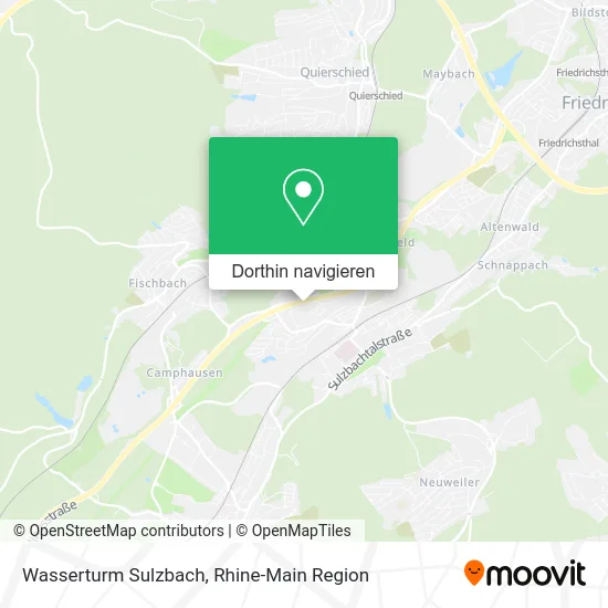 Wasserturm Sulzbach Karte