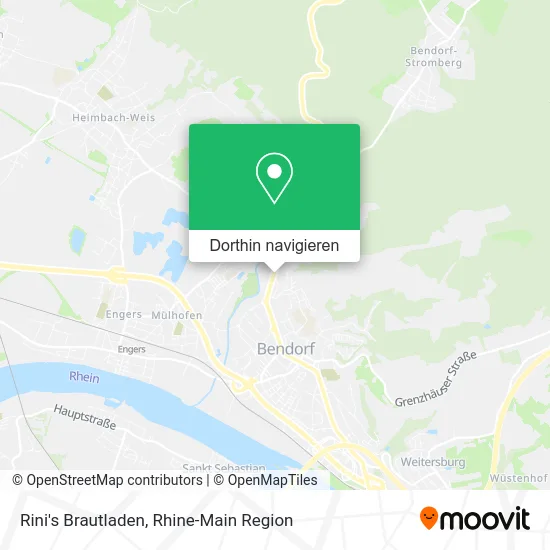 Rini's Brautladen Karte