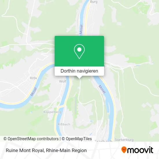Ruine Mont Royal Karte