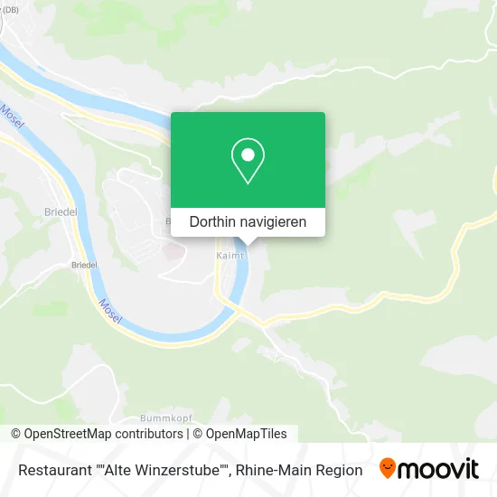 Restaurant ""Alte Winzerstube"" Karte