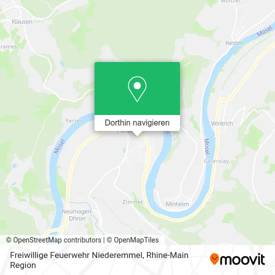 Freiwillige Feuerwehr Niederemmel Karte