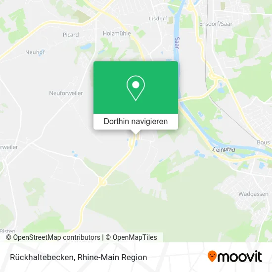 Rückhaltebecken Karte