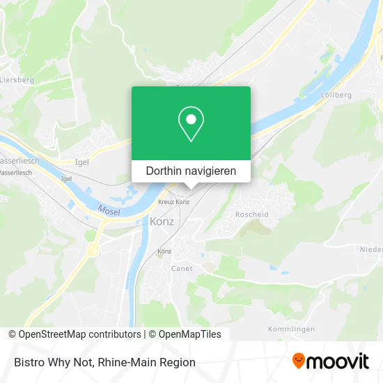 Bistro Why Not Karte