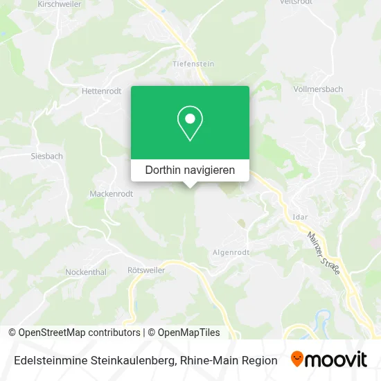 Edelsteinmine Steinkaulenberg Karte