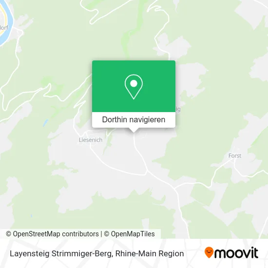 Layensteig Strimmiger-Berg Karte