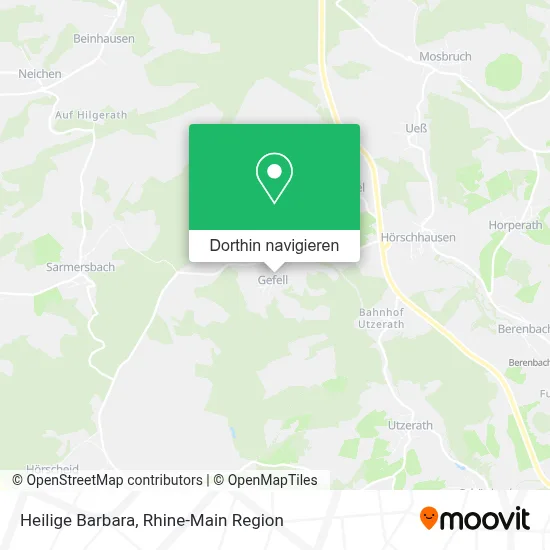 Heilige Barbara Karte