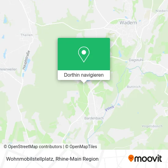 Wohnmobilstellplatz Karte