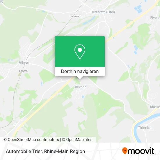 Automobile Trier Karte