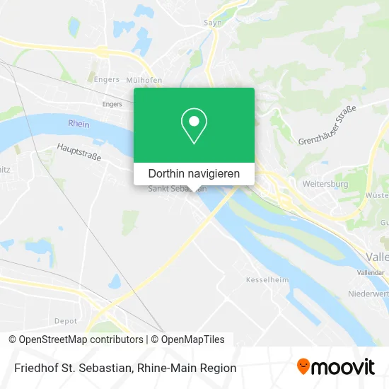 Friedhof St. Sebastian Karte