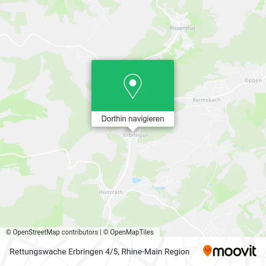 Rettungswache Erbringen 4/5 Karte