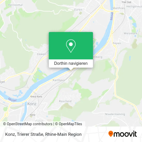 Konz, Trierer Straße Karte