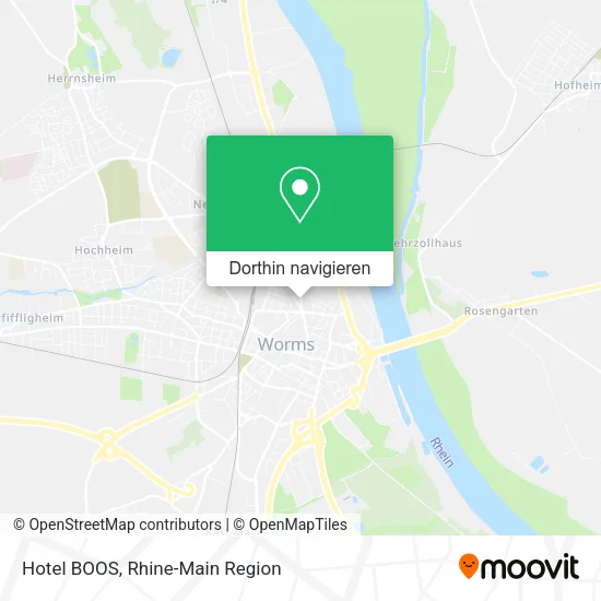 Hotel BOOS Karte