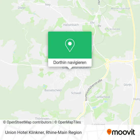 Union Hotel Klinkner Karte