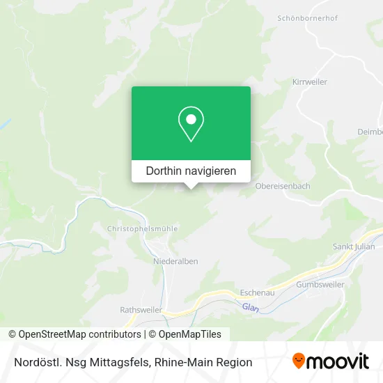 Nordöstl. Nsg Mittagsfels Karte