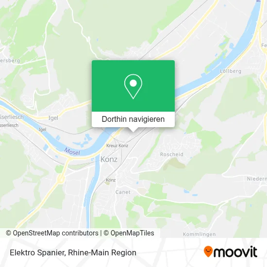 Elektro Spanier Karte