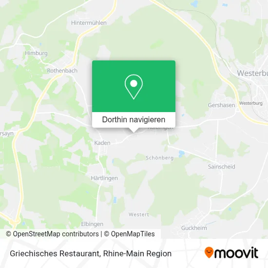 Griechisches Restaurant Karte