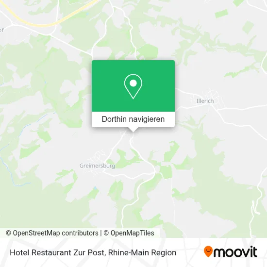 Hotel Restaurant Zur Post Karte