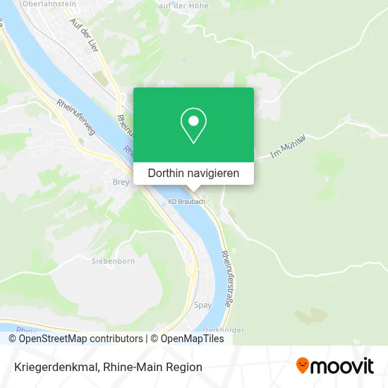 Kriegerdenkmal Karte