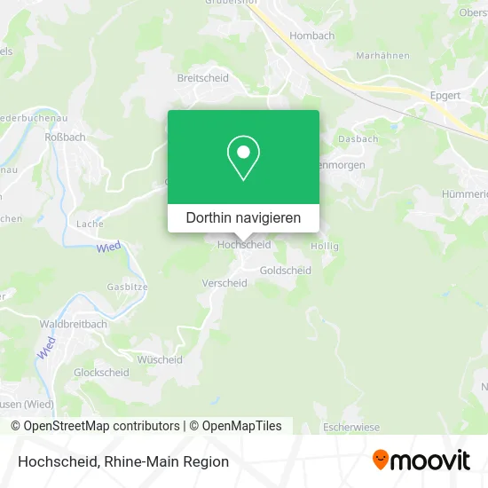 Hochscheid Karte