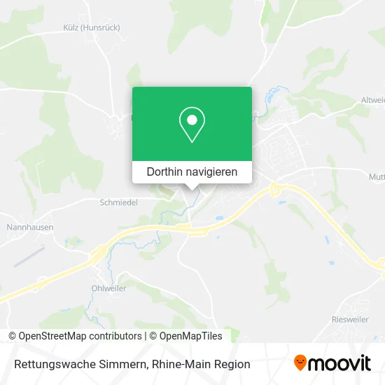 Rettungswache Simmern Karte