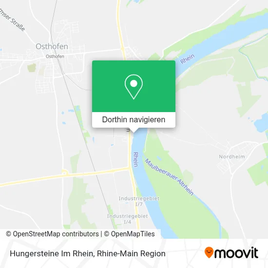 Hungersteine Im Rhein Karte