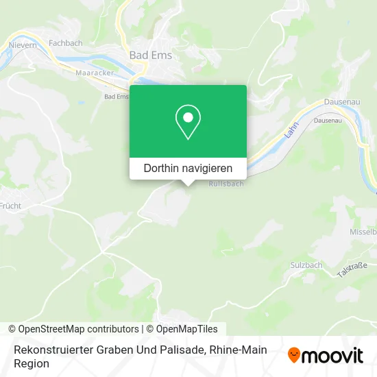 Rekonstruierter Graben Und Palisade Karte