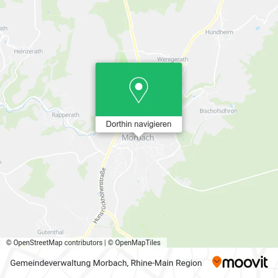 Gemeindeverwaltung Morbach Karte