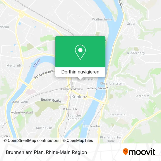 Brunnen am Plan Karte