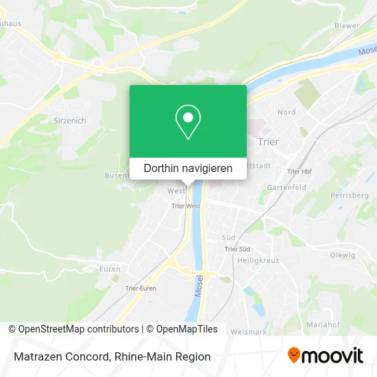 Matrazen Concord Karte