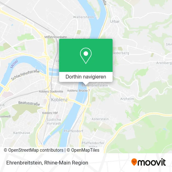 Ehrenbreitstein Karte