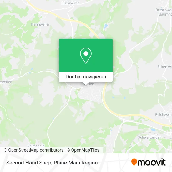 Second Hand Shop Karte