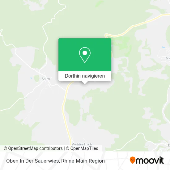 Oben In Der Sauerwies Karte