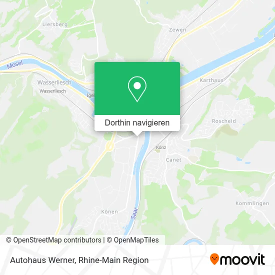 Autohaus Werner Karte