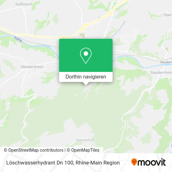 Löschwasserhydrant Dn 100 Karte