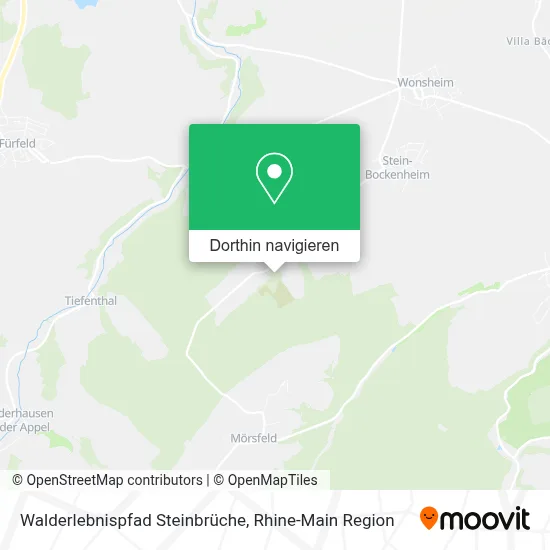 Walderlebnispfad Steinbrüche Karte