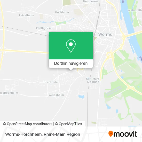 Worms-Horchheim Karte