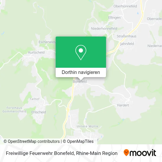 Freiwillige Feuerwehr Bonefeld Karte