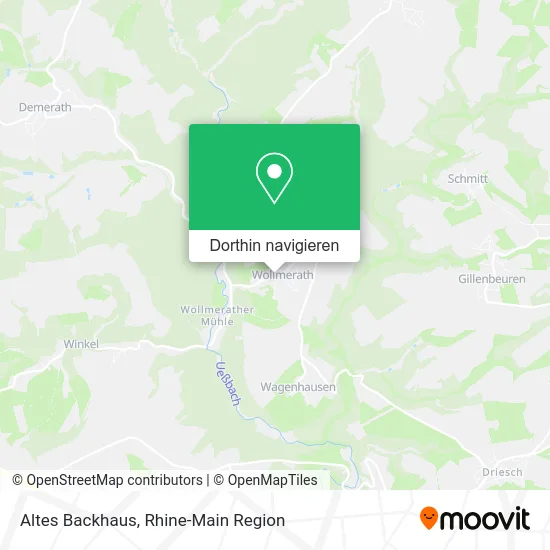 Altes Backhaus Karte