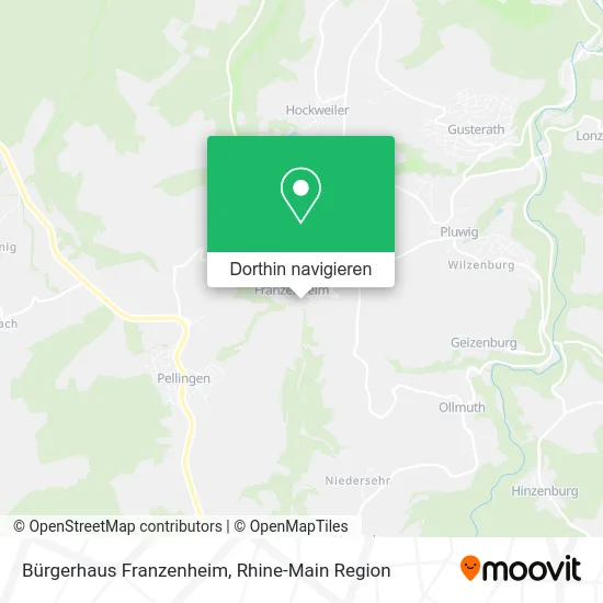 Bürgerhaus Franzenheim Karte